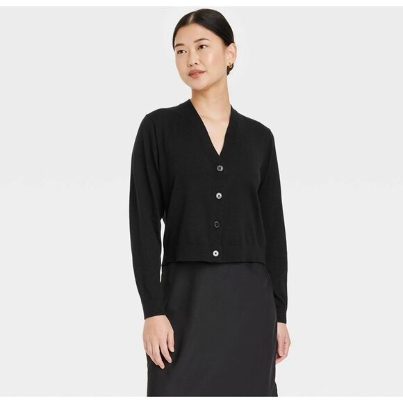 A New Day Woman’s V-neck Lightweight Cardigan, size S NWT - Picture 1 of 3